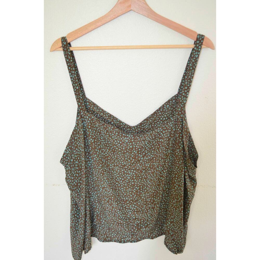 Vintage Silk Camisole Tank Floral Size 2X - Picture 2 of 4